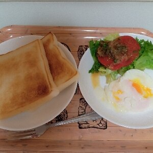 蒸し焼きで時短♪半熟目玉焼き